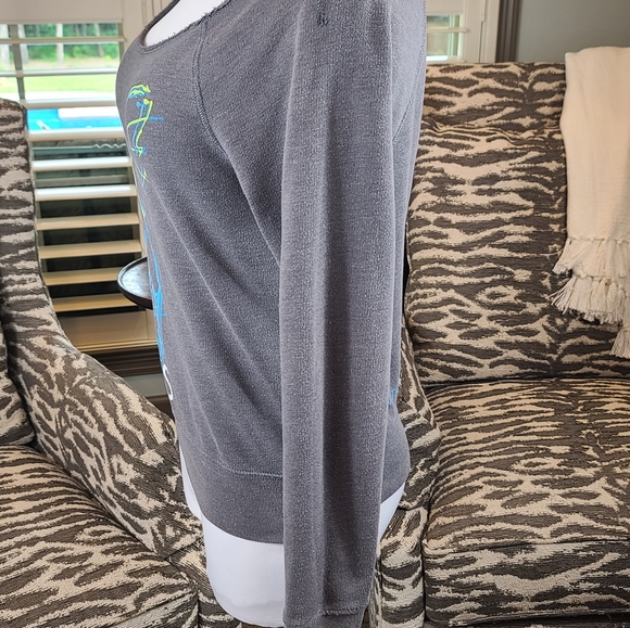 Gilly Hicks Boat Neck Sweatshirt Hummingbird Size Small - Picture 5 of 9